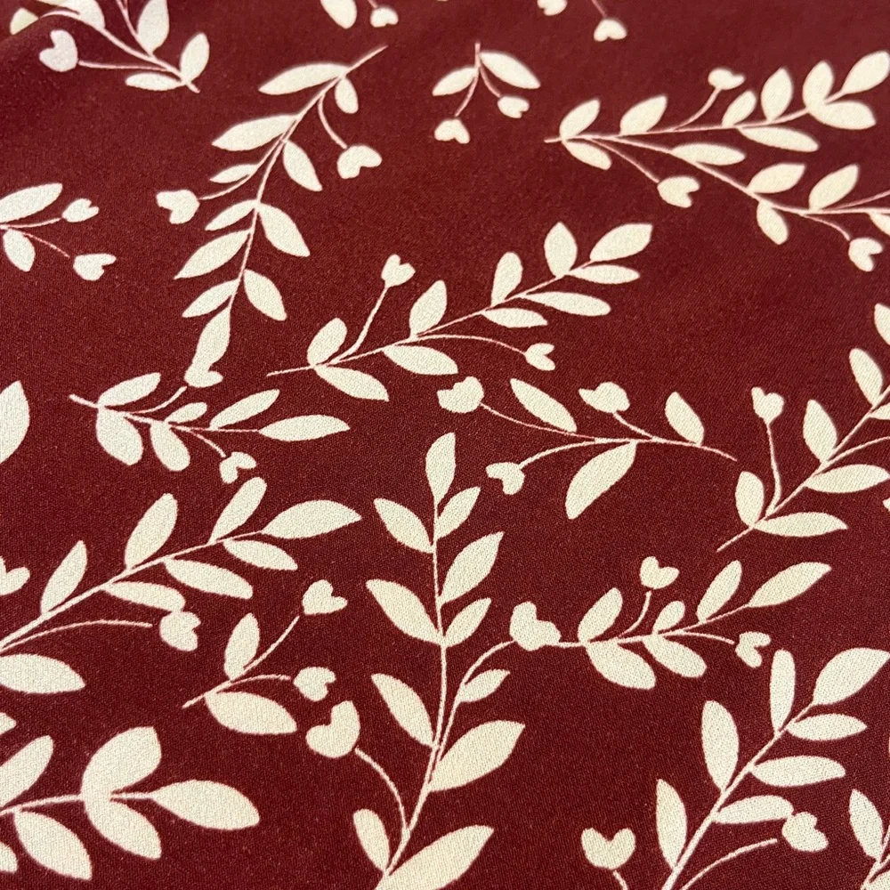 MSK Petite Floral Leaf Print 3/4 Sleeve Boatneck Shift Dress Extra Large XL